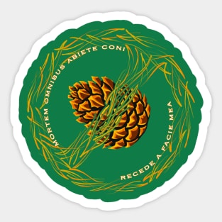 Death to Pine Cones - Null Sign - Sticker